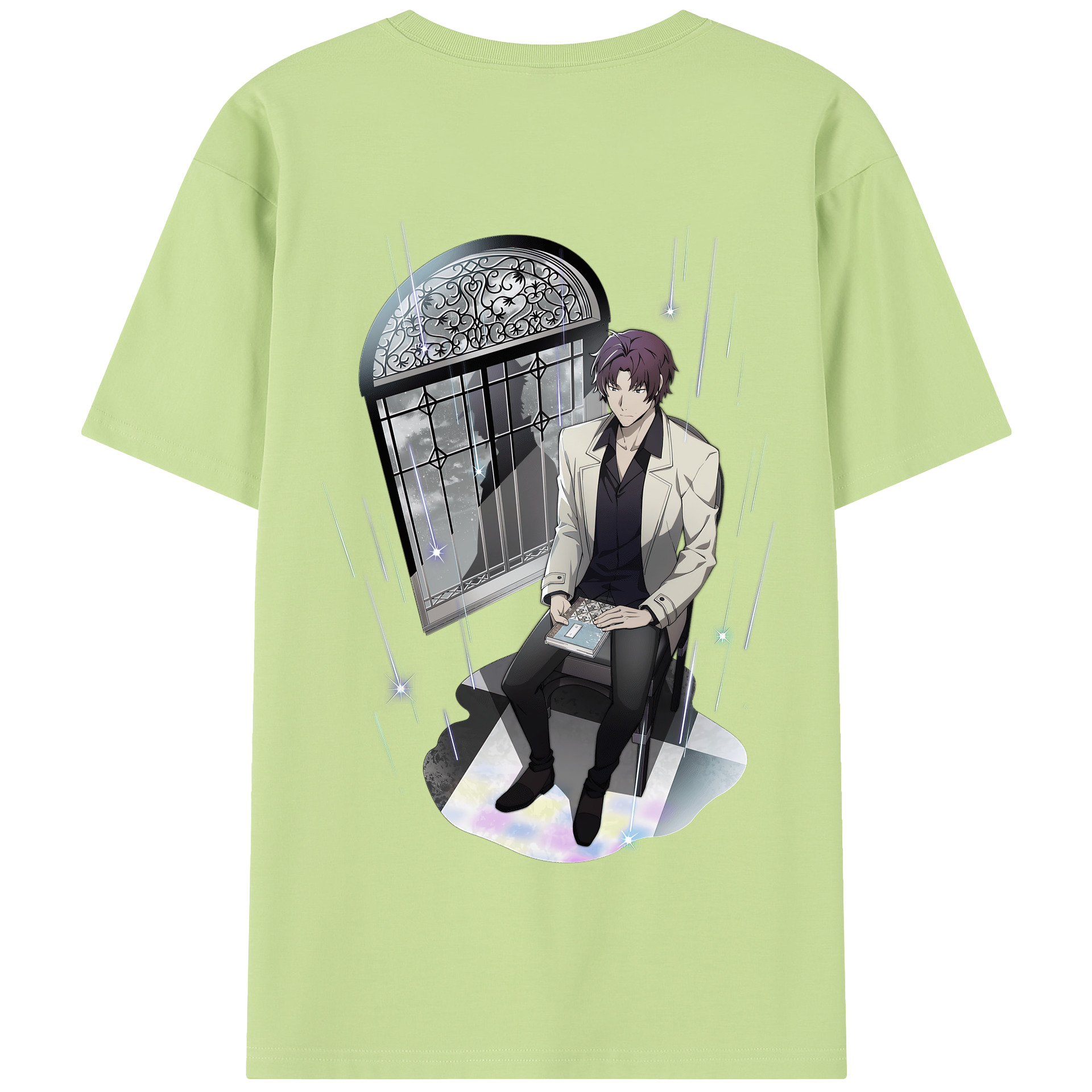 （画像用） 文豪ストレイドッグス Bungo Stray Dogs 綿100％半袖Tシャツ（背面プリント）